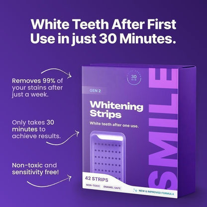Purple Teeth Whitening Strips